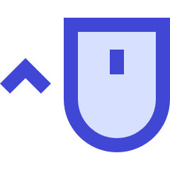 Mouse Move Up Icon from Sharp Duo Set