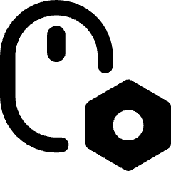 Mouse Setting Bolt Nut Icon from Core Remix Set