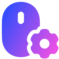 Mouse Setting Gear Icon from Plump Gradient Set