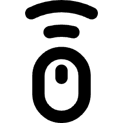 Mouse Wireless 1 Icon from Micro Line Set