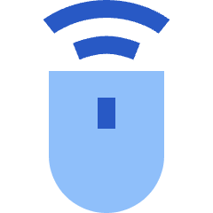 Mouse Wireless 1 Icon from Sharp Flat Set