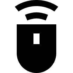 Mouse Wireless 1 Icon from Sharp Solid Set