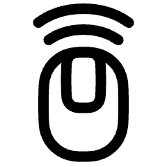 Mouse Wireless 1 Icon from Plump Line Set