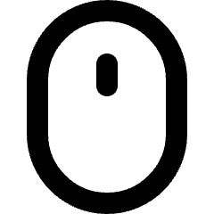 Mouse Wireless Icon from Micro Line Set
