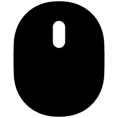 Mouse Wireless Icon from Plump Solid Set