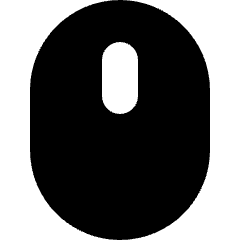 Mouse Wireless Icon from Micro Solid Set