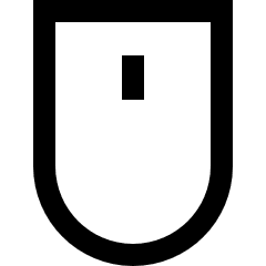 Mouse Wireless Icon from Sharp Line Set