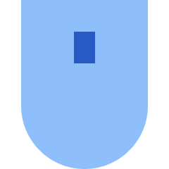 Mouse Wireless Icon from Sharp Flat Set