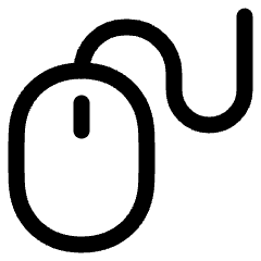 Mouse Icon from Plump Line Set
