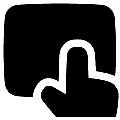 Trackpad Input Icon from Plump Solid Set