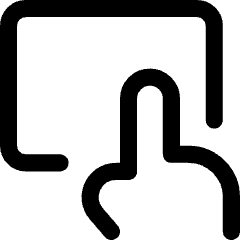 Trackpad Input Icon from Core Line Set