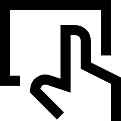 Trackpad Input Icon from Sharp Line Set