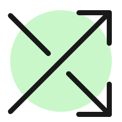 Cross Over Icon from Ultimate Colors Set