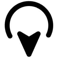 Cursor Move Down Icon from Ultimate Bold Set