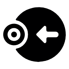 Cursor Move Target Left Icon from Ultimate Bold Set