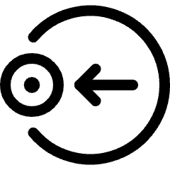 Cursor Move Target Left Icon from Ultimate Regular Set