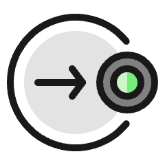 Cursor Move Target Right Icon from Ultimate Colors Set