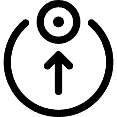 Cursor Move Target Up Icon from Ultimate Regular Set