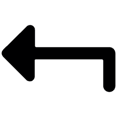 Move Back Icon from Ultimate Bold Set