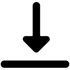 Move Down 1 Icon from Ultimate Bold Set