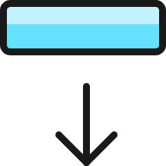Move Down Icon from Ultimate Colors Set