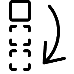 Move To Bottom Icon from Ultimate Light Set