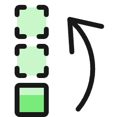 Move To Top Icon from Ultimate Colors Set