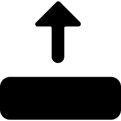 Move Up Icon from Ultimate Bold Set