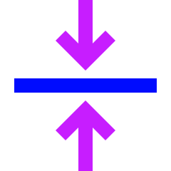 Arrow Align Center Icon from Sharp Neon Set