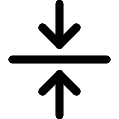 Arrow Align Center Icon from Core Line Set