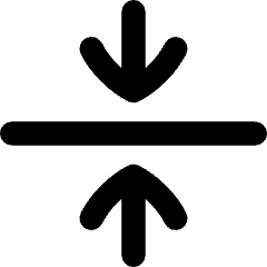 Arrow Align Center Icon from Flex Remix Set