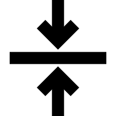 Arrow Align Center Icon from Sharp Remix Set
