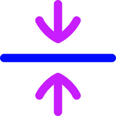 Arrow Align Center Icon from Flex Neon Set