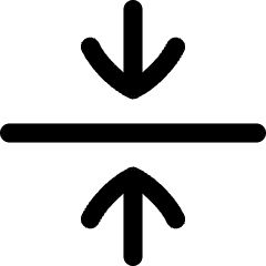 Arrow Align Center Icon from Flex Line Set