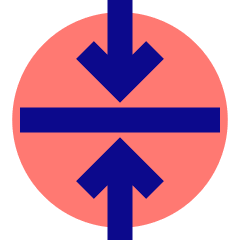Arrow Align Center Icon from Sharp Pop Set