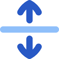 Arrow Align From Center Icon from Flex Flat Set
