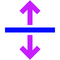 Arrow Align From Center Icon from Sharp Neon Set