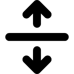 Arrow Align From Center Icon from Core Solid Set