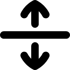 Arrow Align From Center Icon from Flex Solid Set