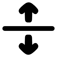 Arrow Align From Center Icon from Plump Solid Set