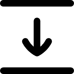 Arrow Align Move Down Bottom Icon from Flex Remix Set