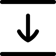 Arrow Align Move Down Bottom Icon from Flex Line Set