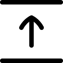 Arrow Align Move Up Top Icon from Flex Line Set