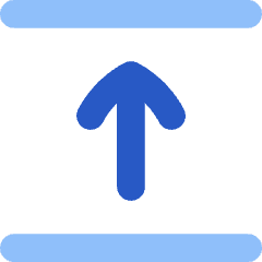 Arrow Align Move Up Top Icon from Flex Flat Set