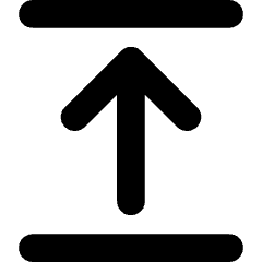 Arrow Align Move Up Top Icon from Core Solid Set