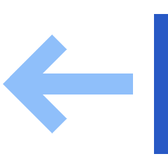 Arrow Left Return Icon from Sharp Flat Set