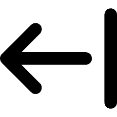 Arrow Left Return Icon from Core Solid Set