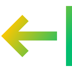 Arrow Left Return Icon from Sharp Gradient Set