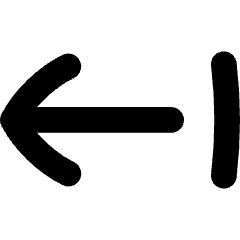 Arrow Left Return Icon from Flex Solid Set