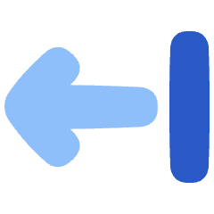 Arrow Left Return Icon from Plump Flat Set